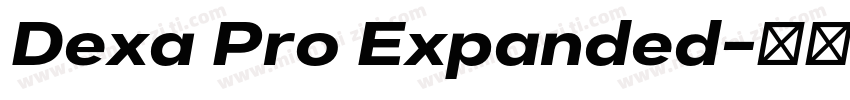 Dexa Pro Expanded字体转换